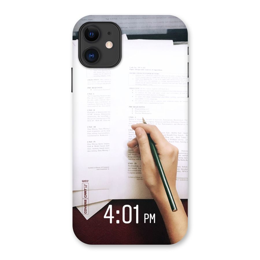 Exam Time Blues Back Case for iPhone 11