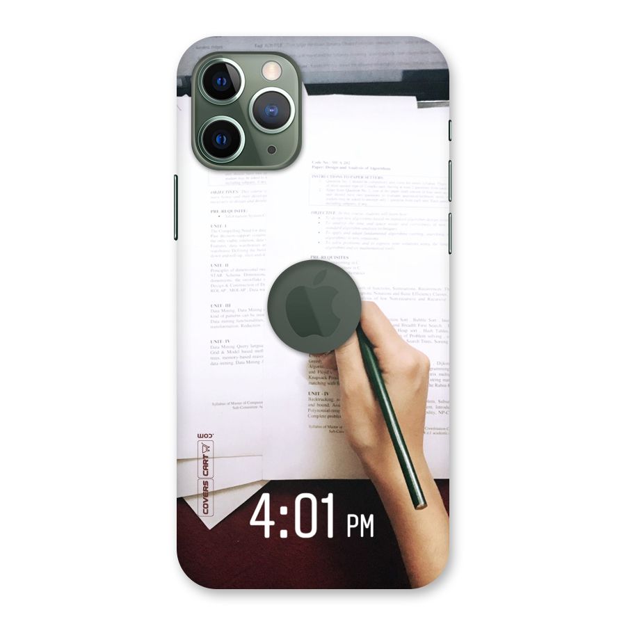 Exam Time Blues Back Case for iPhone 11 Pro Logo  Cut