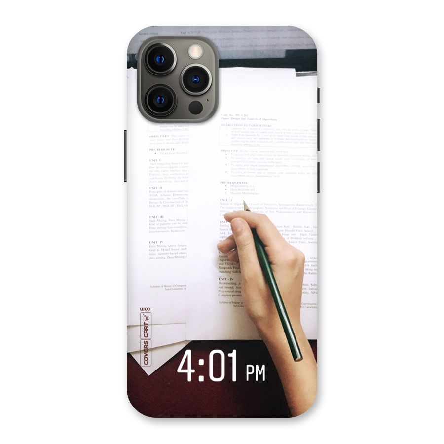 Exam Time Blues Back Case for iPhone 12 Pro Max