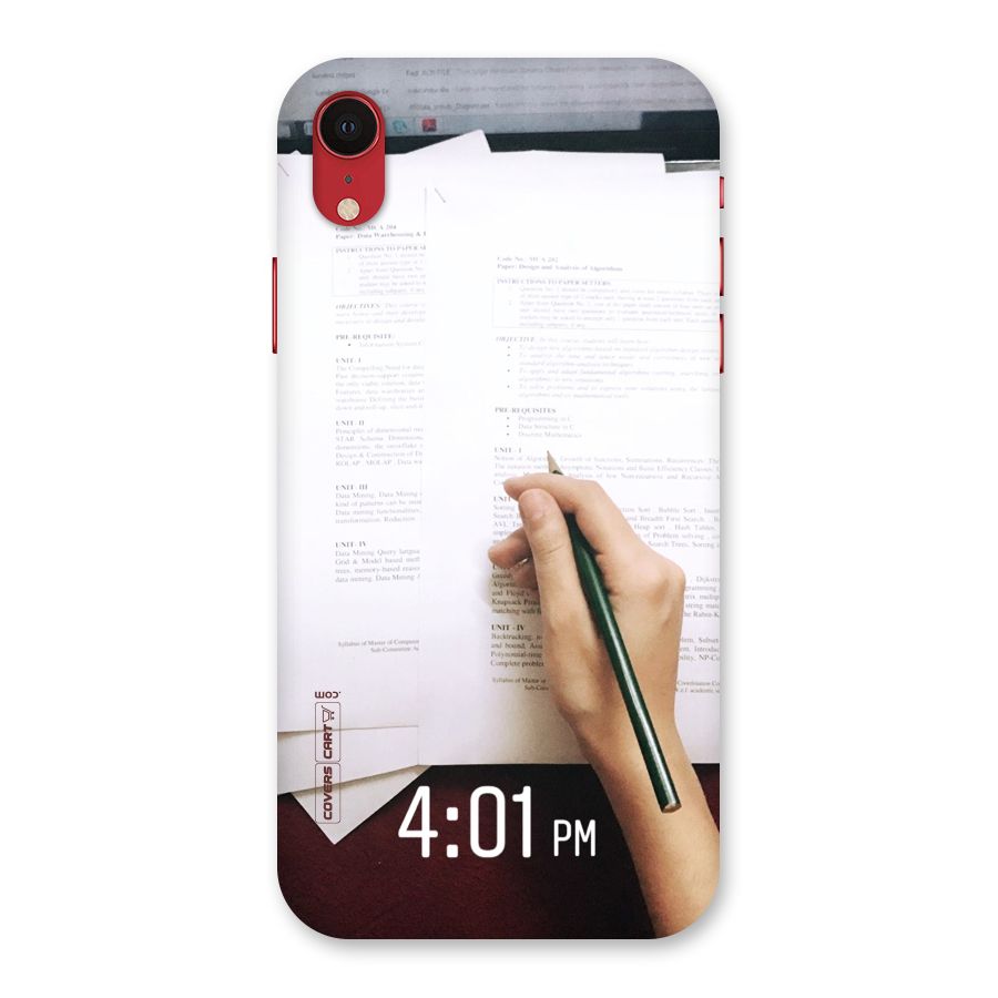 Exam Time Blues Back Case for iPhone XR