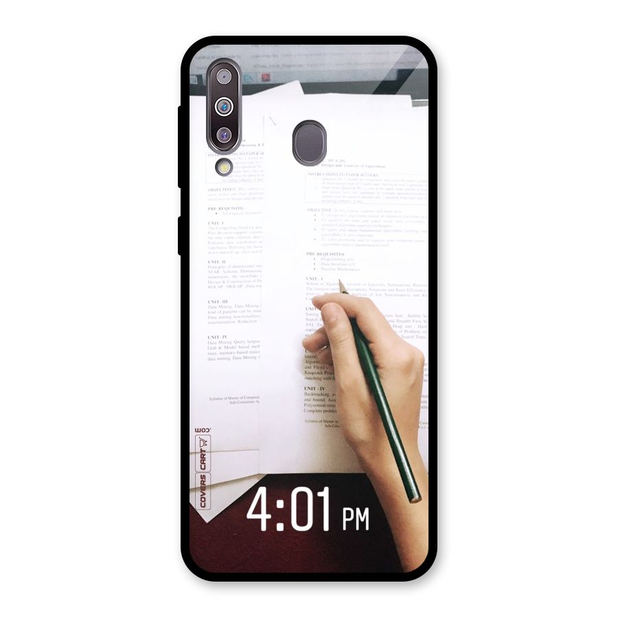 Exam Time Blues Glass Back Case for Galaxy M30
