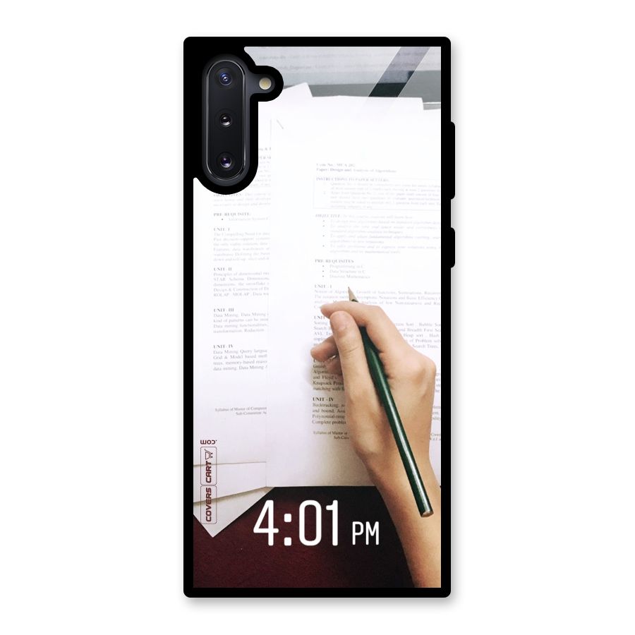 Exam Time Blues Glass Back Case for Galaxy Note 10