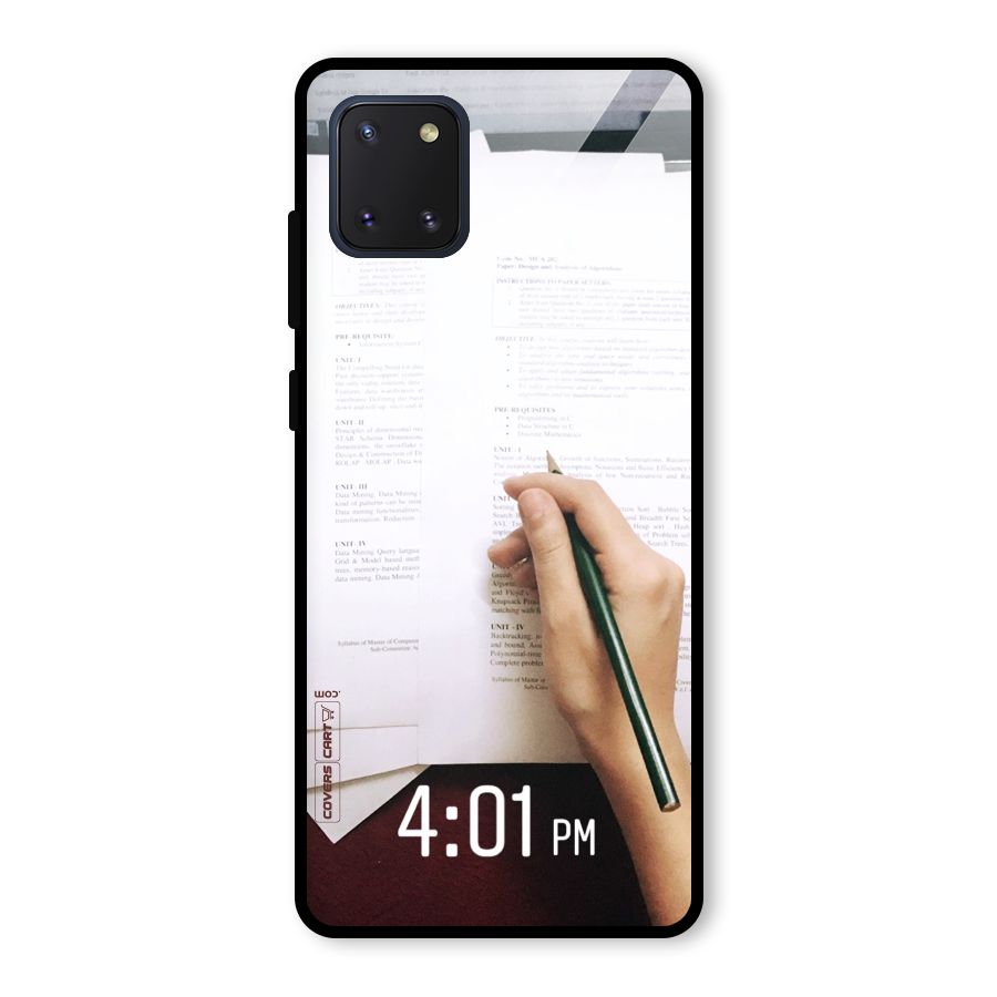 Exam Time Blues Glass Back Case for Galaxy Note 10 Lite