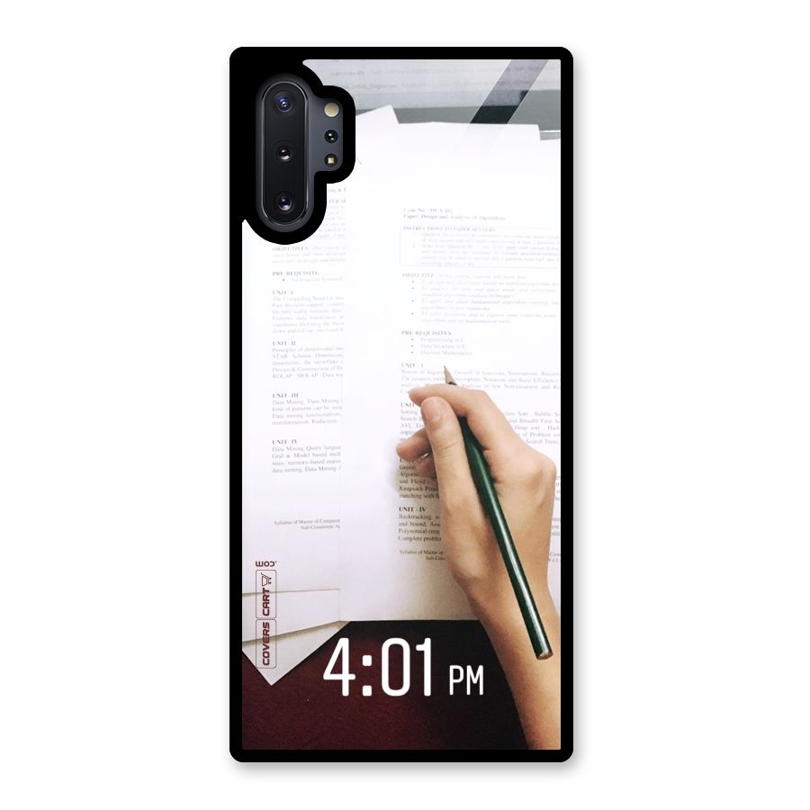 Exam Time Blues Glass Back Case for Galaxy Note 10 Plus