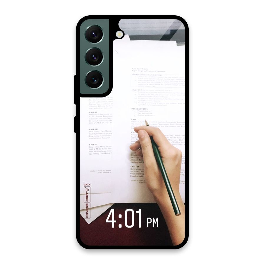 Exam Time Blues Glass Back Case for Galaxy S22 5G