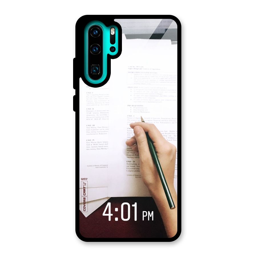 Exam Time Blues Glass Back Case for Huawei P30 Pro