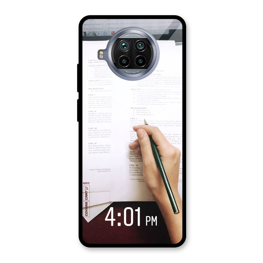 Exam Time Blues Glass Back Case for Mi 10i