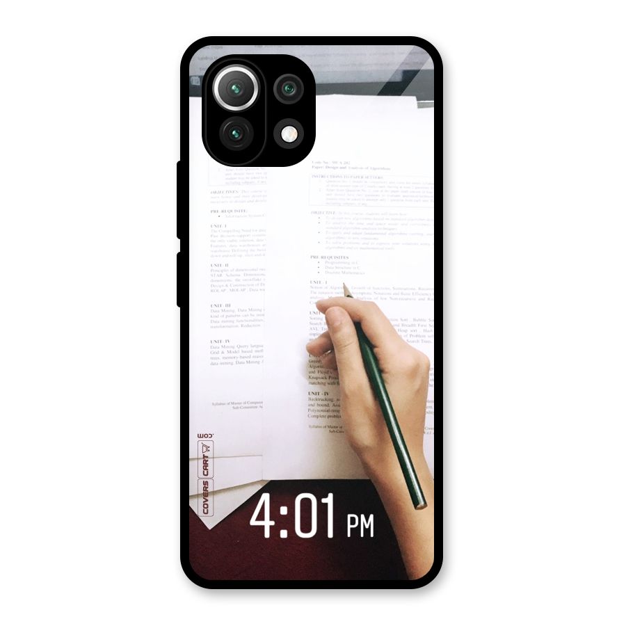 Exam Time Blues Glass Back Case for Mi 11 Lite