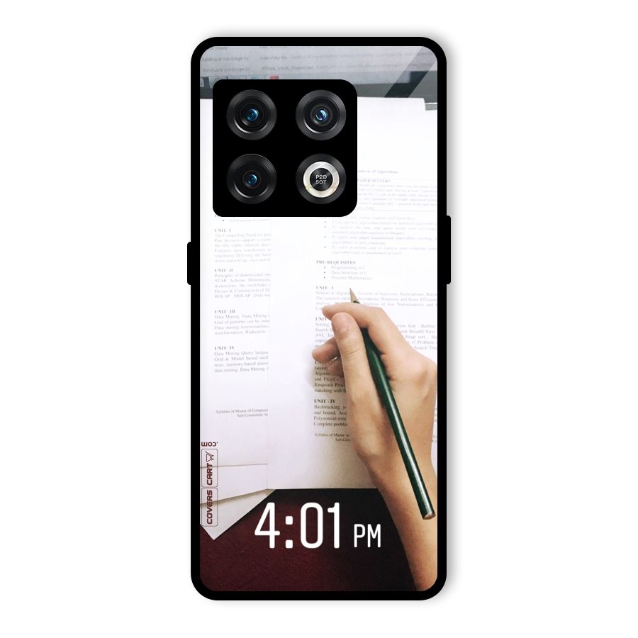 Exam Time Blues Glass Back Case for OnePlus 10 Pro 5G