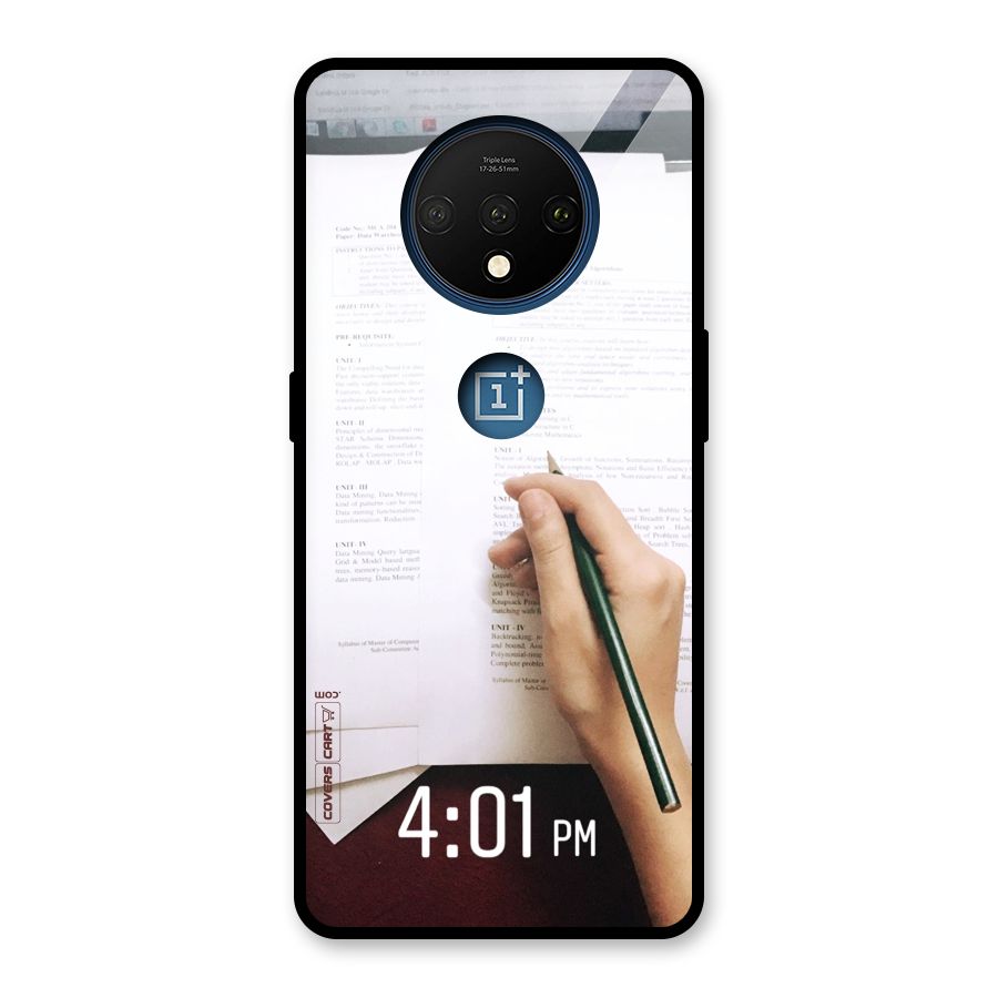 Exam Time Blues Glass Back Case for OnePlus 7T