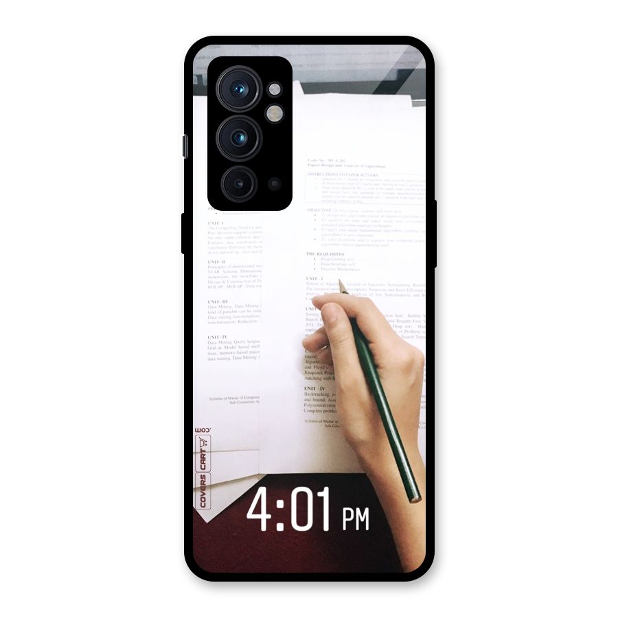 Exam Time Blues Glass Back Case for OnePlus 9RT 5G