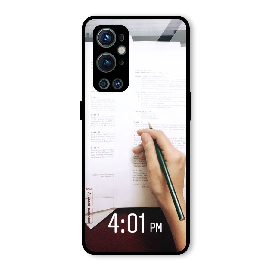 Exam Time Blues Glass Back Case for OnePlus 9 Pro
