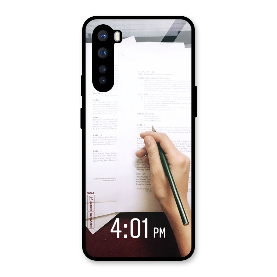 Exam Time Blues Glass Back Case for OnePlus Nord