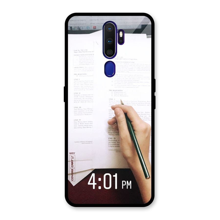 Exam Time Blues Glass Back Case for Oppo A9 (2020)