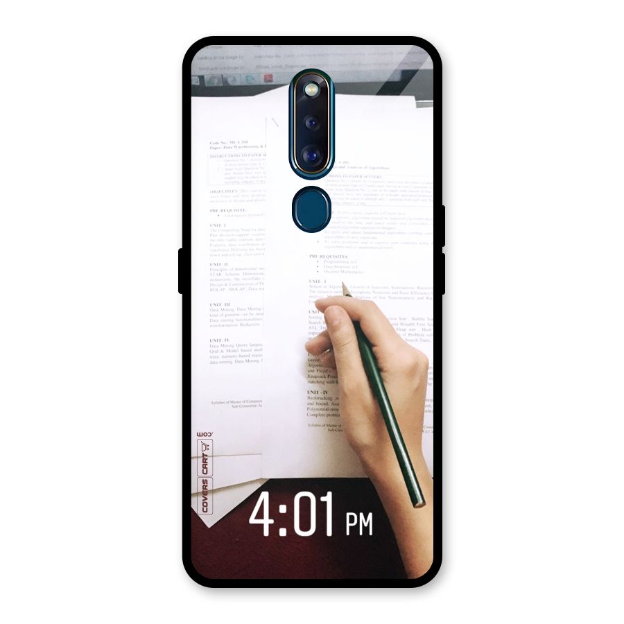 Exam Time Blues Glass Back Case for Oppo F11 Pro