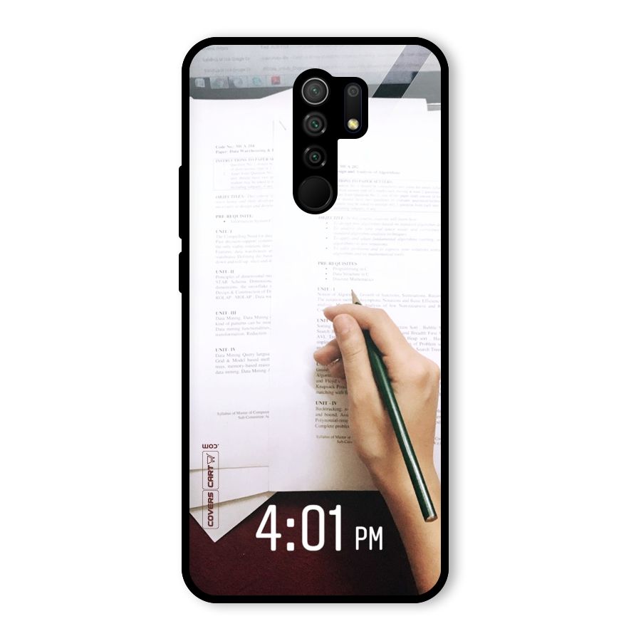 Exam Time Blues Glass Back Case for Poco M2