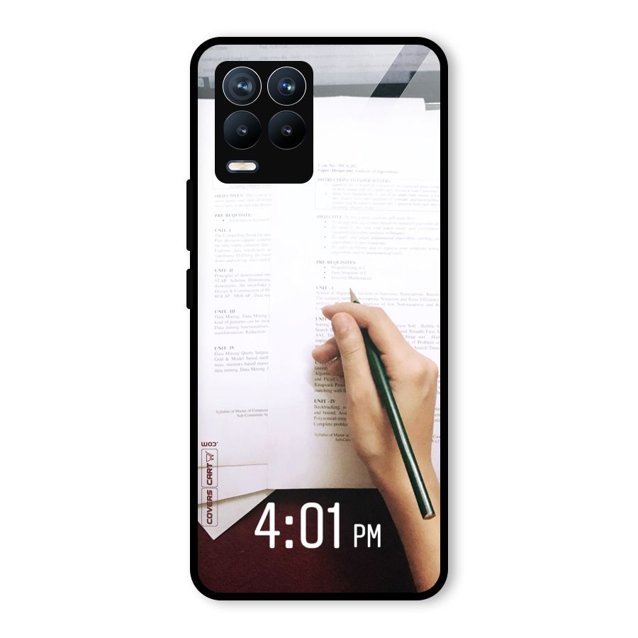 Exam Time Blues Glass Back Case for Realme 8 Pro