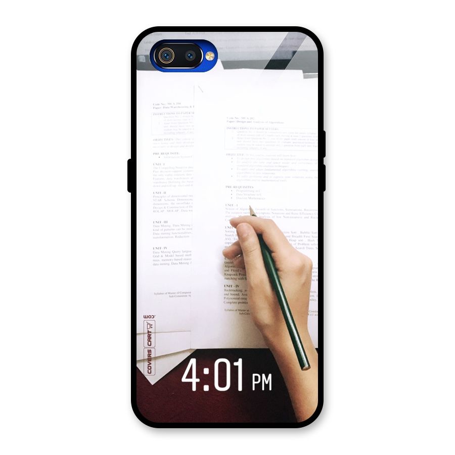 Exam Time Blues Glass Back Case for Realme C2