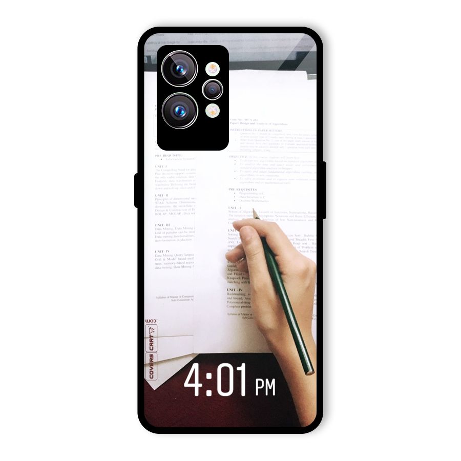 Exam Time Blues Glass Back Case for Realme GT2 Pro
