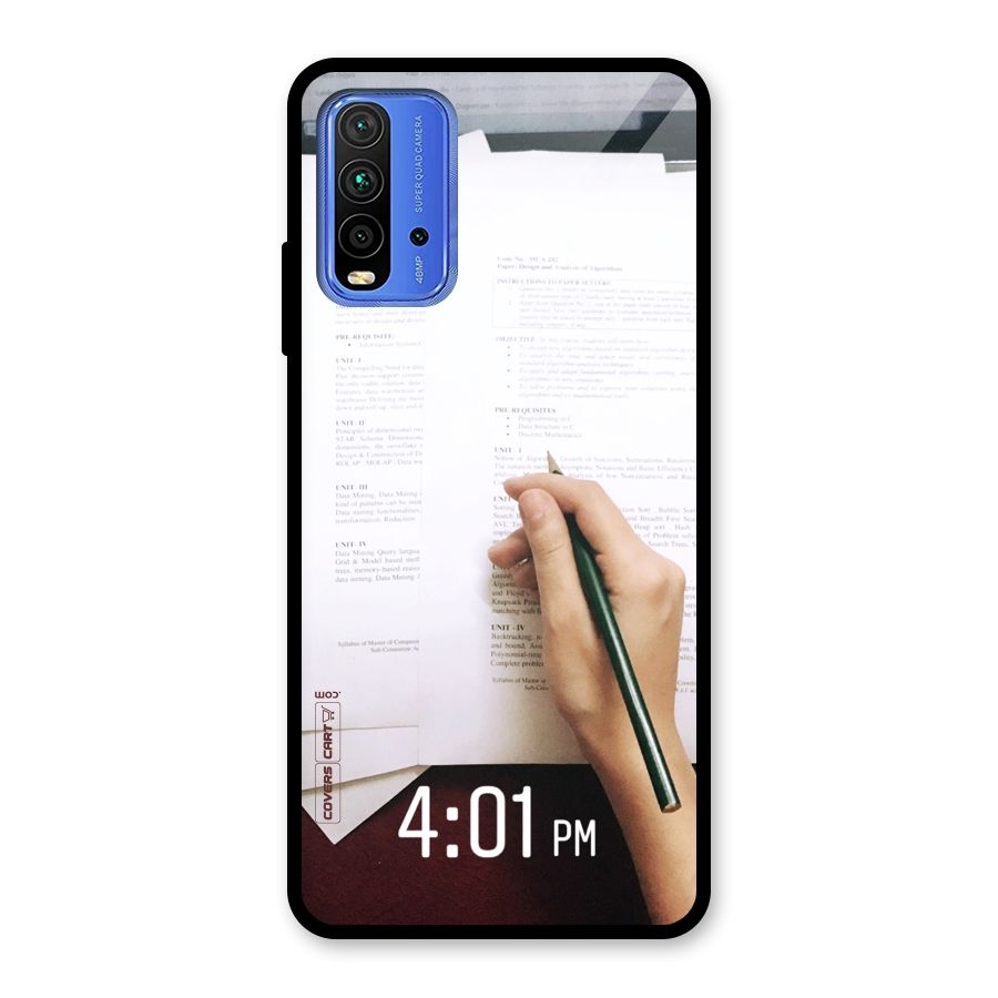 Exam Time Blues Glass Back Case for Redmi 9 Power