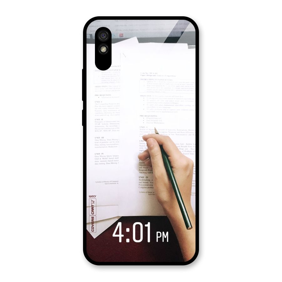 Exam Time Blues Glass Back Case for Redmi 9i