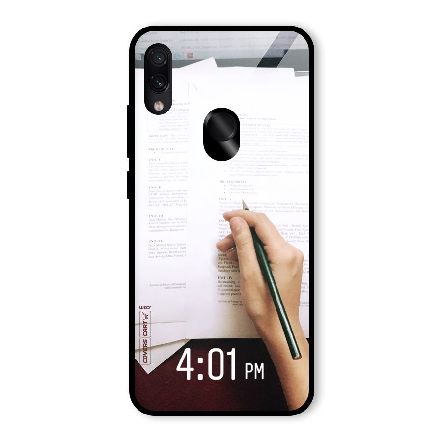 Exam Time Blues Glass Back Case for Redmi Note 7 Pro