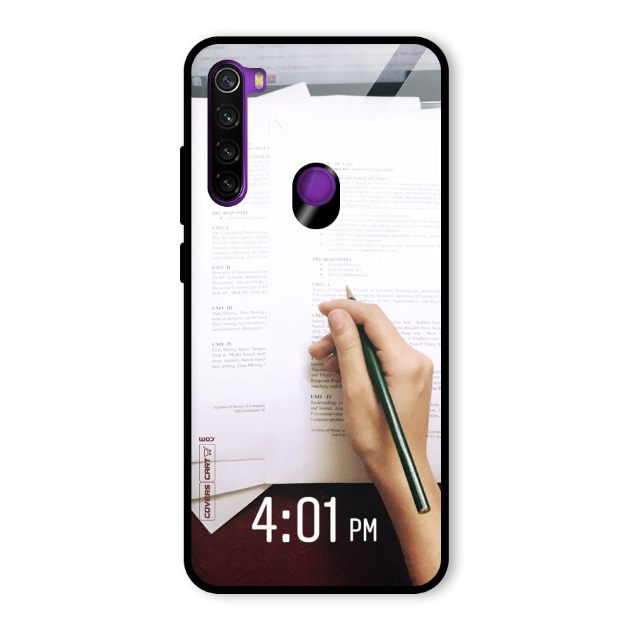 Exam Time Blues Glass Back Case for Redmi Note 8
