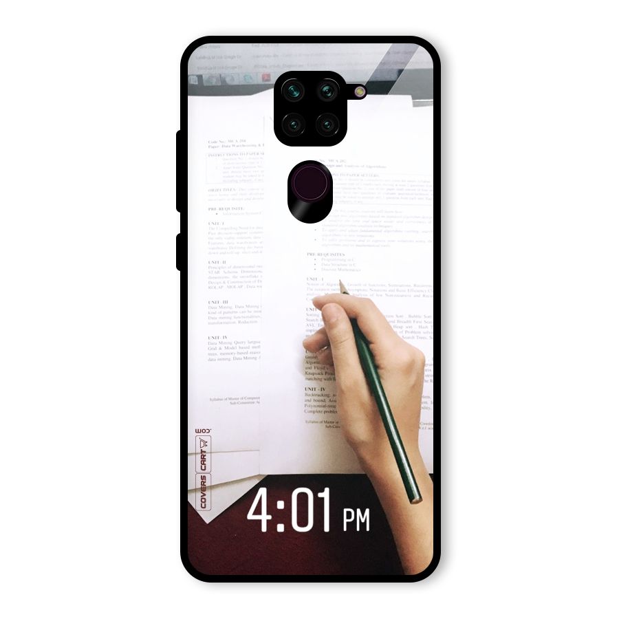 Exam Time Blues Glass Back Case for Redmi Note 9