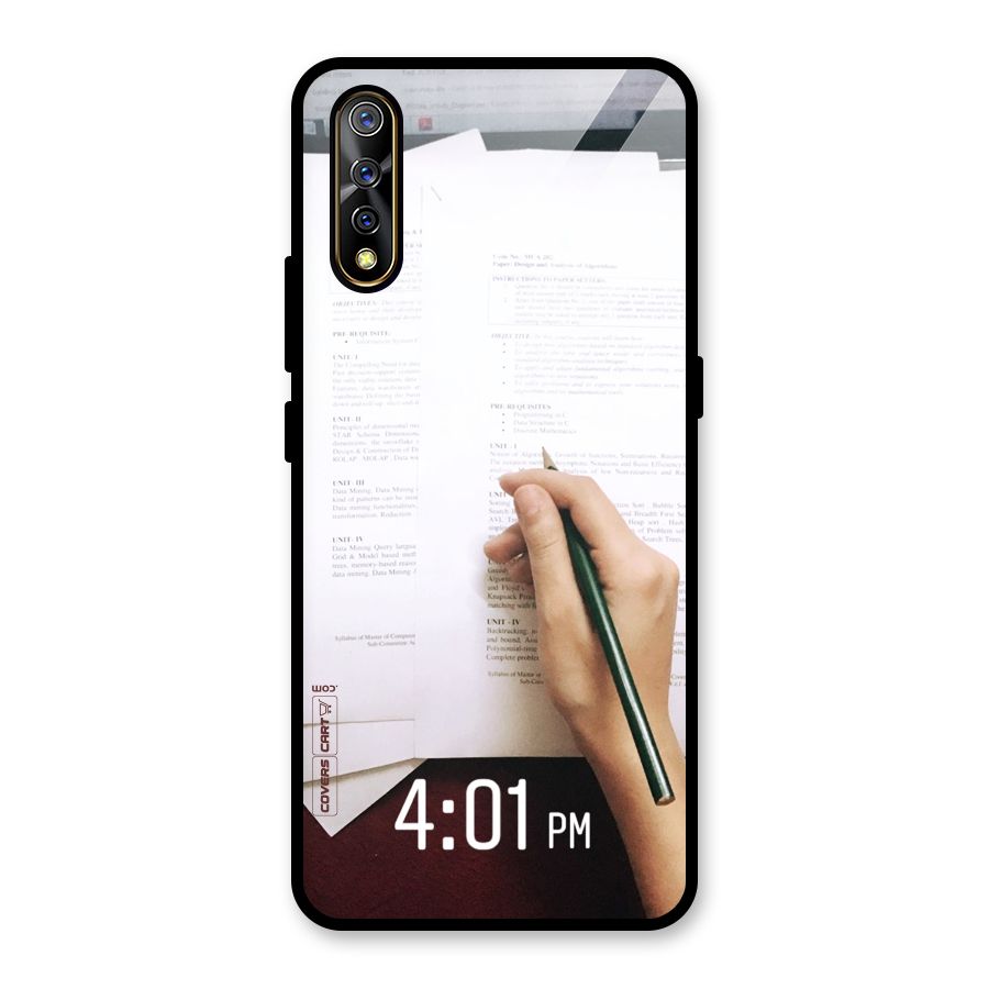 Exam Time Blues Glass Back Case for Vivo S1
