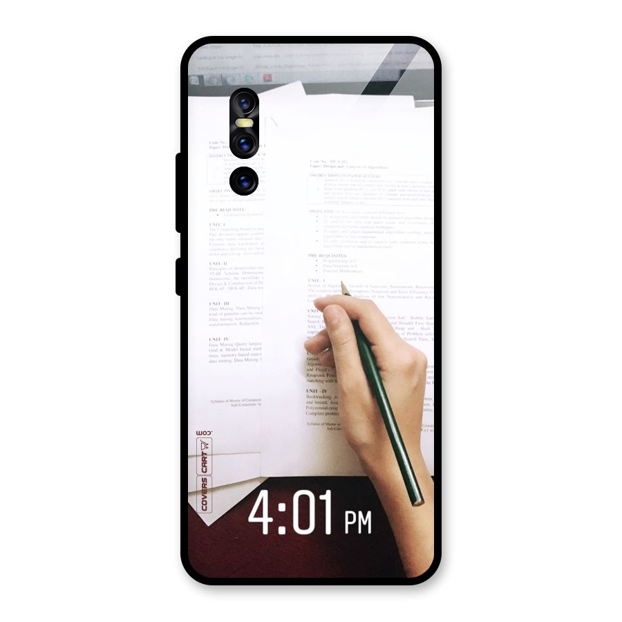Exam Time Blues Glass Back Case for Vivo V15 Pro