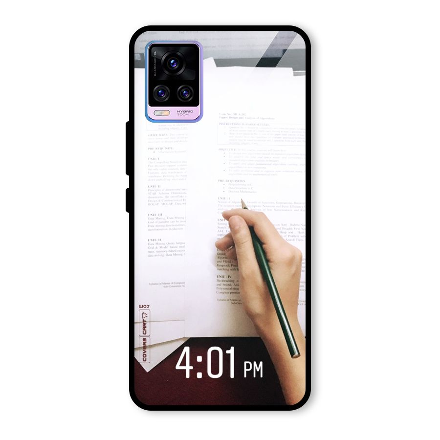 Exam Time Blues Glass Back Case for Vivo V20 Pro