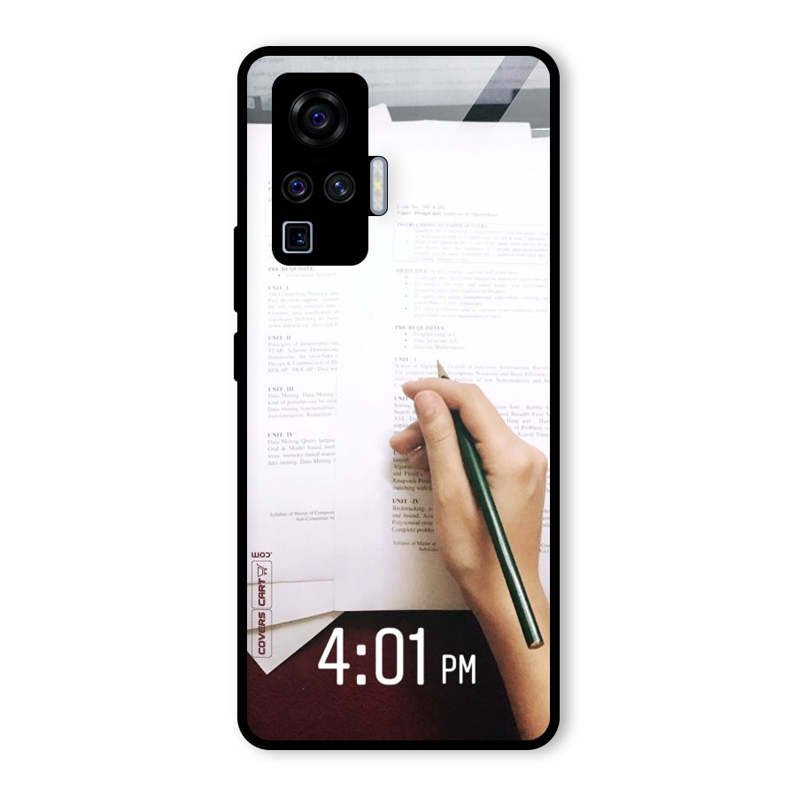 Exam Time Blues Glass Back Case for Vivo X50 Pro