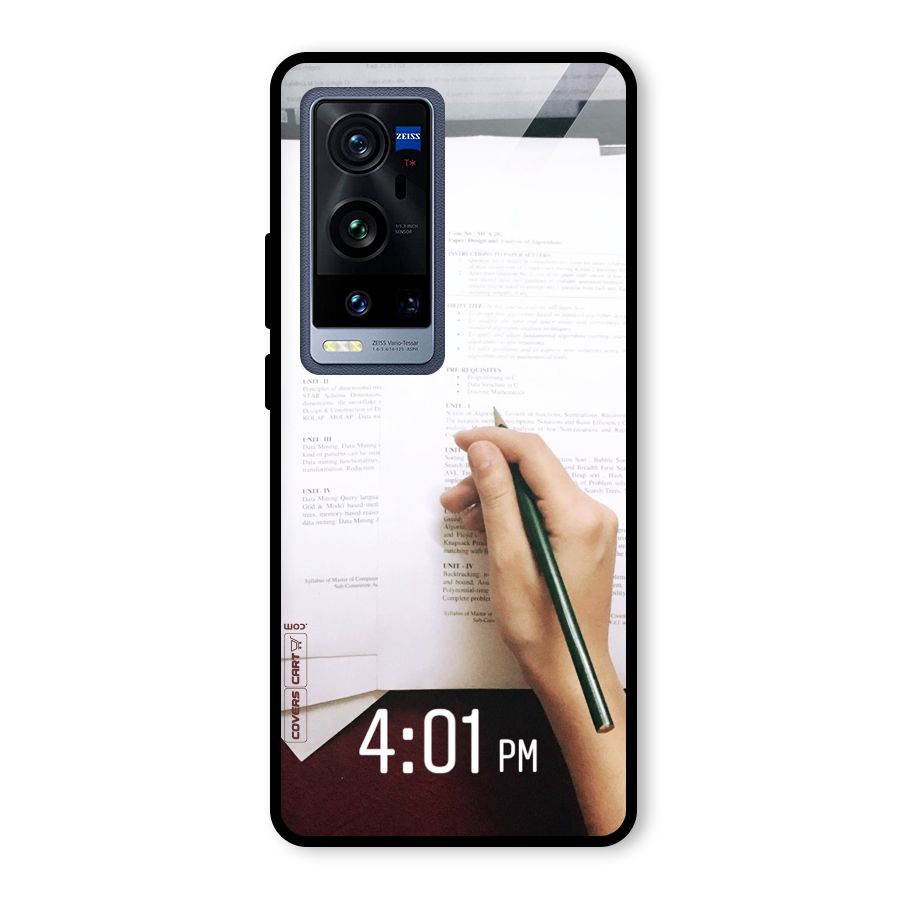 Exam Time Blues Glass Back Case for Vivo X60 Pro Plus
