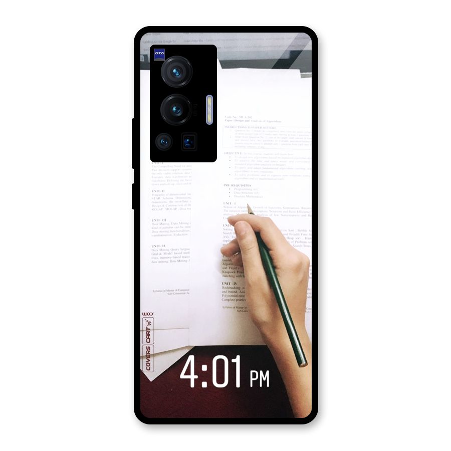 Exam Time Blues Glass Back Case for Vivo X70 Pro