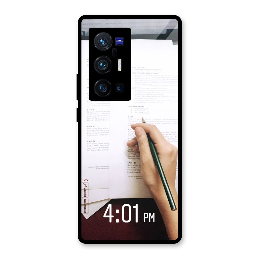 Exam Time Blues Glass Back Case for Vivo X70 Pro Plus