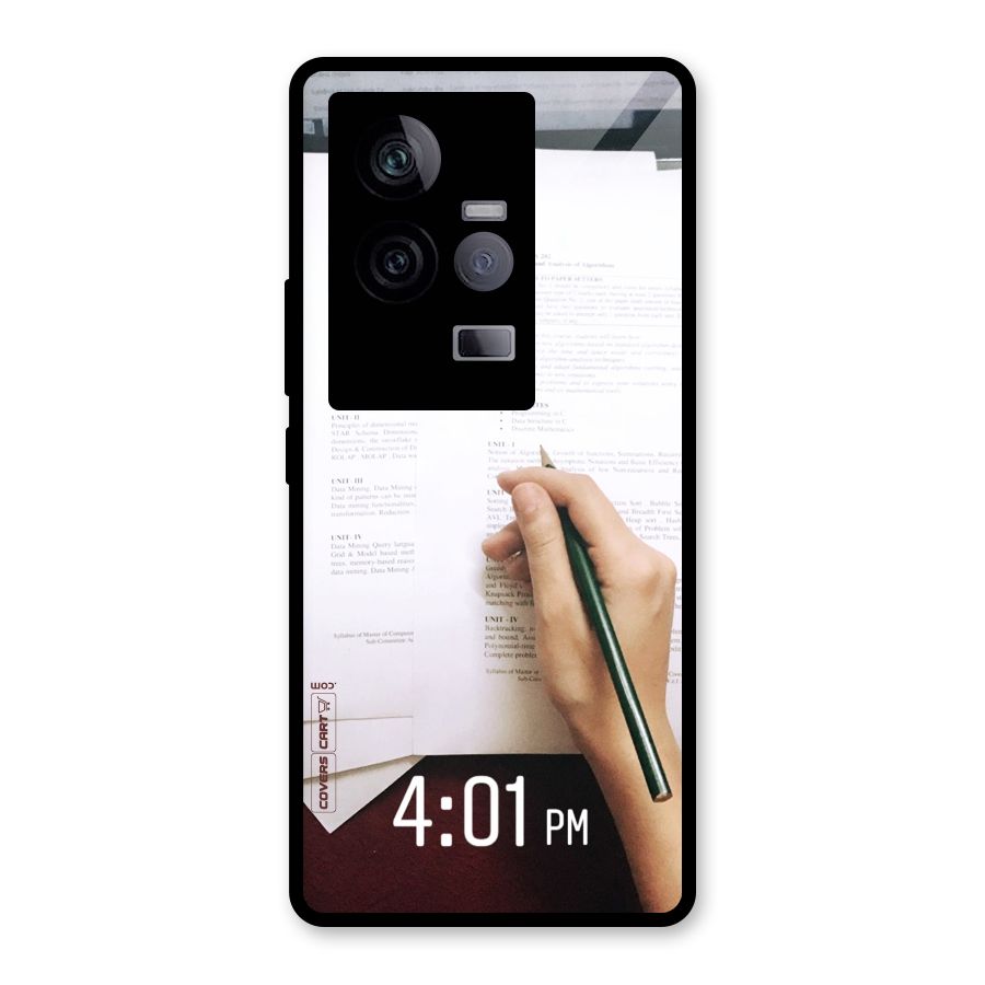 Exam Time Blues Glass Back Case for Vivo iQOO 11 5G