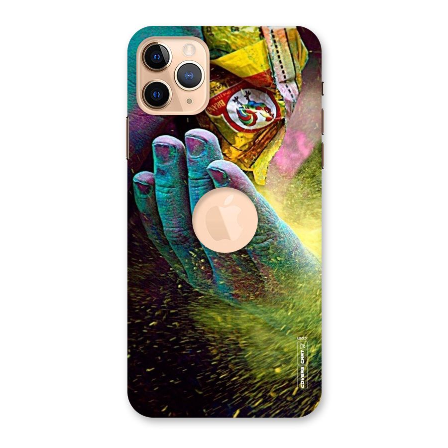 Exotic Colours Back Case for iPhone 11 Pro Max Logo Cut