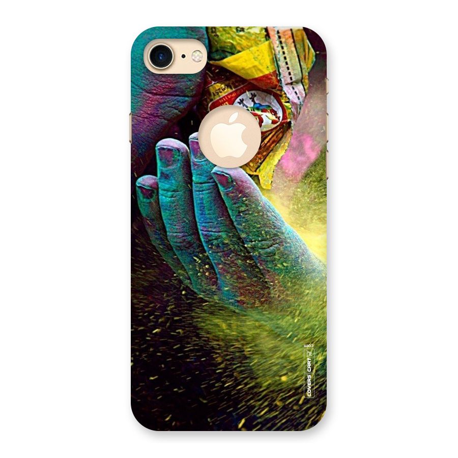 Exotic Colours Back Case for iPhone 7 Logo Cut