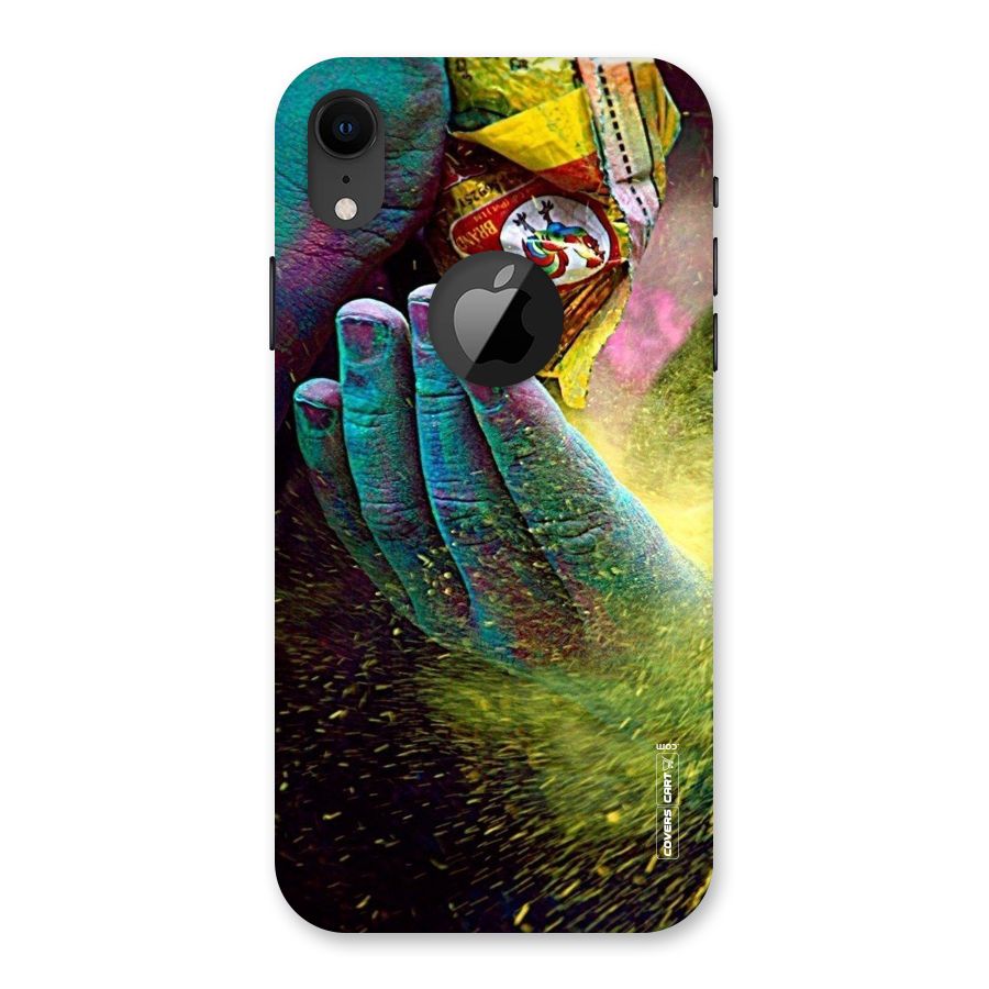 Exotic Colours Back Case for iPhone XR Logo Cut