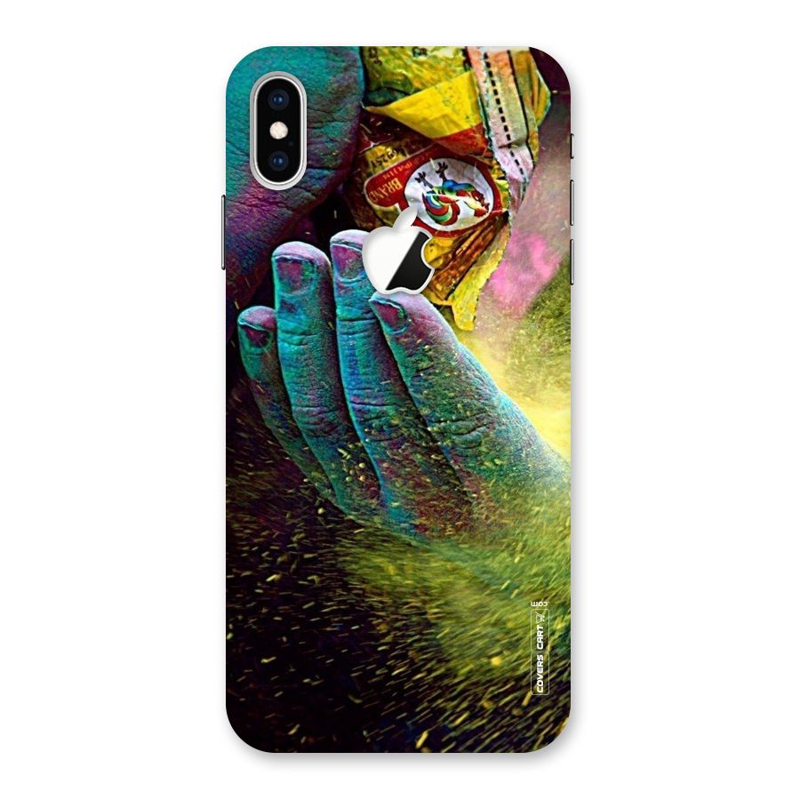Exotic Colours Back Case for iPhone XS Max Apple Cut