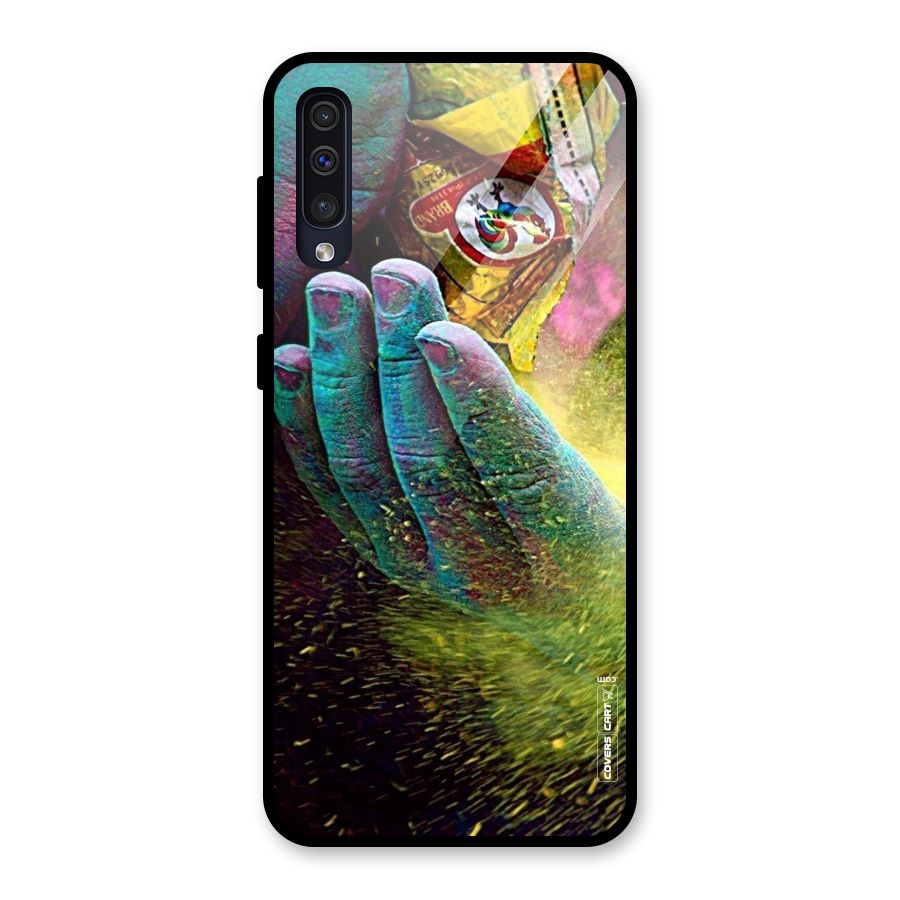 Exotic Colours Glass Back Case for Galaxy A30s
