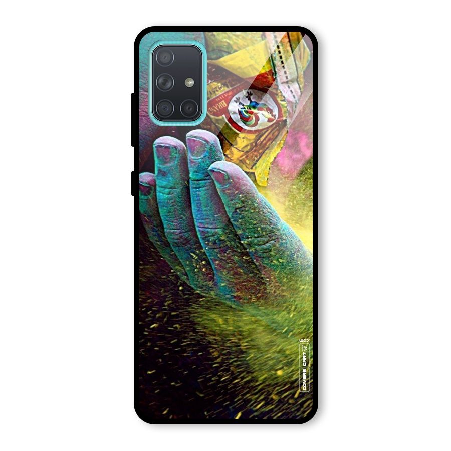 Exotic Colours Glass Back Case for Galaxy A71