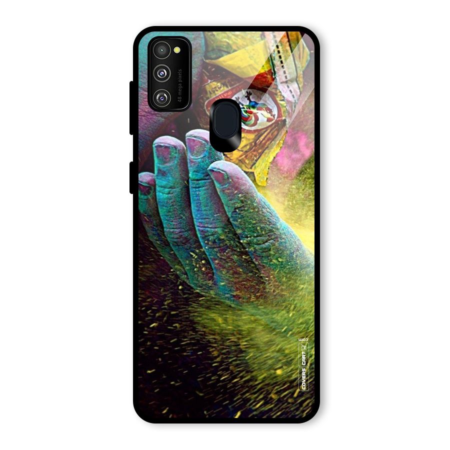Exotic Colours Glass Back Case for Galaxy M30s