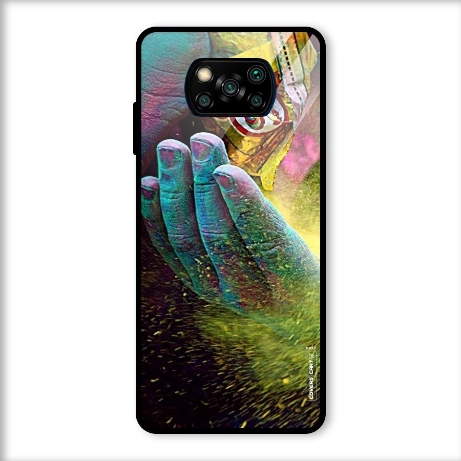 Exotic Colours Glass Back Case for Poco X3