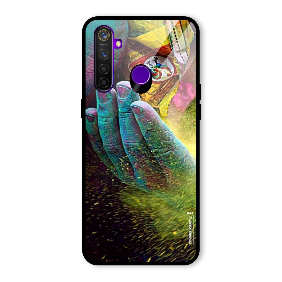 Exotic Colours Glass Back Case for Realme 5 Pro