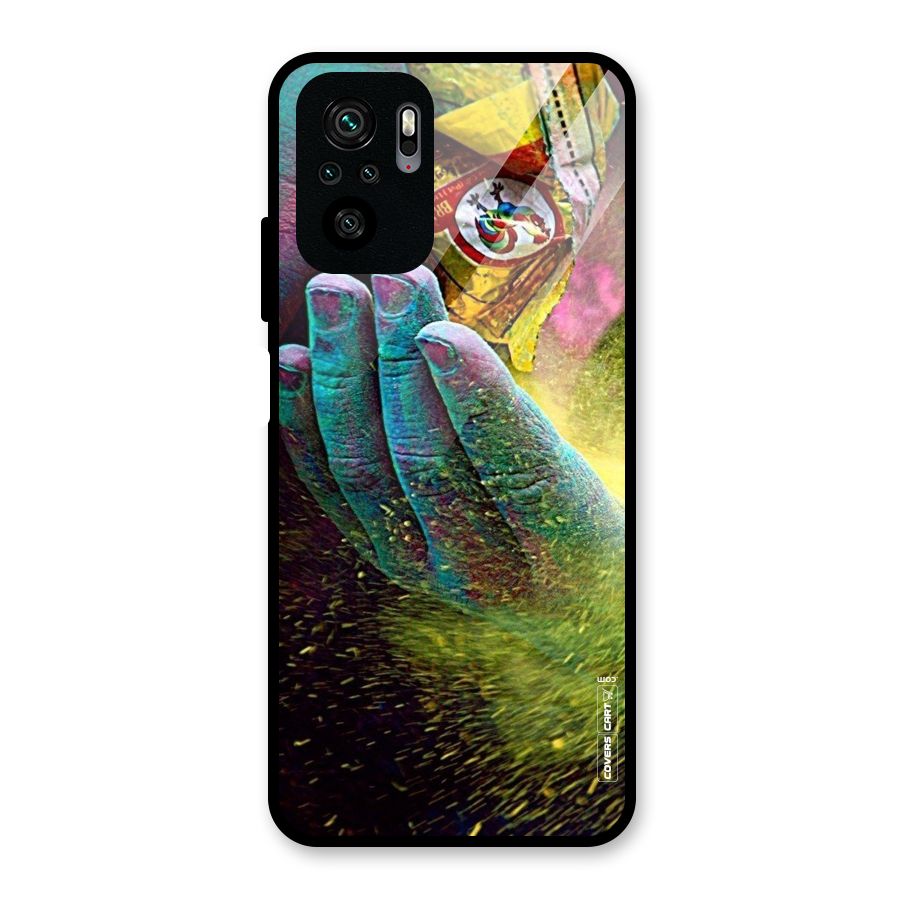 Exotic Colours Glass Back Case for Redmi Note 10S