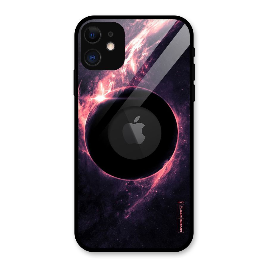 Exotic Design Glass Back Case for iPhone 11 Logo Cut