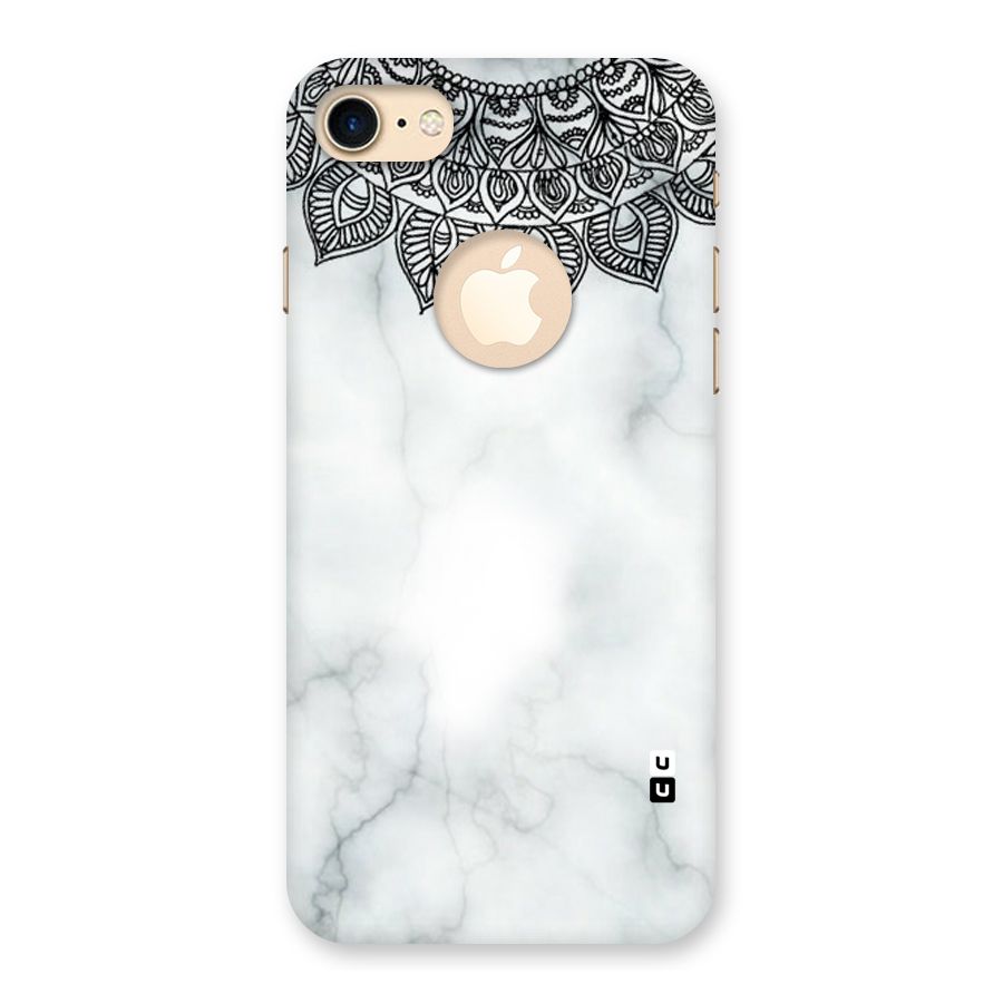 Exotic Marble Pattern Back Case for iPhone 7 Logo Cut