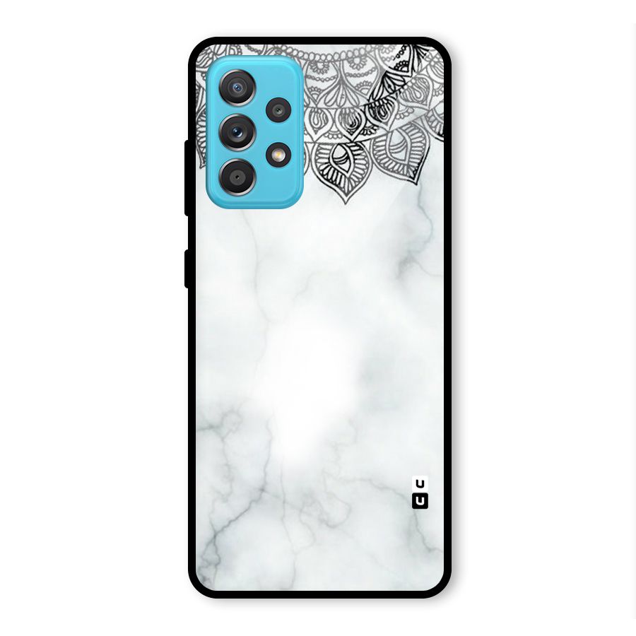 Exotic Marble Pattern Glass Back Case for Galaxy A52s 5G