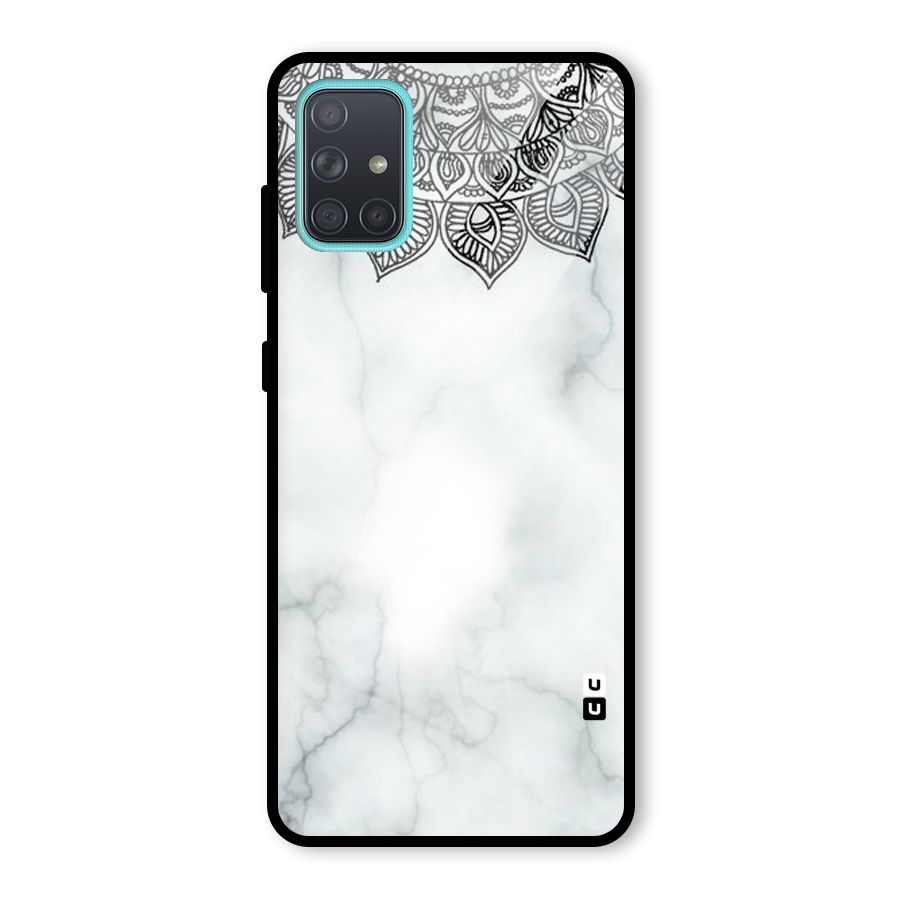 Exotic Marble Pattern Glass Back Case for Galaxy A71